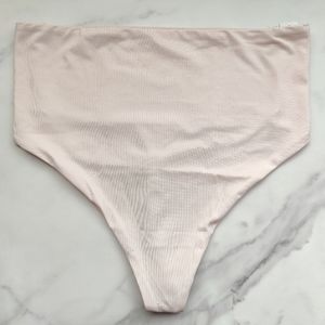 NWT WITH FLAW SOMA VANISHING TUMMY RETRO THONG PANTY IN PEACH BLOSSOM SIZE LARGE